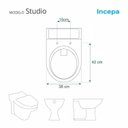 Ver imagem 2 de Assento Sanitário Poliéster para Louça Sedile Studio (incepa) Aço