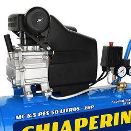 Motocompressor CHIAPERINI MC 8.5/50 2HP 50L 8,5 pcm 3380 rpm 120 psi 8,3 bar - 110v - 5
