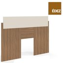 Ver imagem 1 de Cabeceira Casal-Queen Édez Ara, 138-158 cm, Extensível, Nogueira e Off White