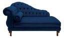 Ver imagem 2 de Recamier Divã Larissa 150cm Direito Suede:azul-marinho/liso