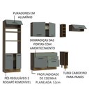 Ver imagem 4 de Cozinha Completa Madesa Agata sem Tampo e Pia Madesa