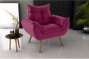 Ver imagem 3 de Kit 2 Poltronas Decorativa Opala Suede Pink