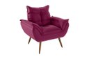 Ver imagem 2 de Kit 2 Poltronas Decorativa Opala Suede Pink