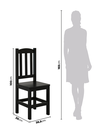 Ver imagem 3 de Conjunto Mesa de Madeira Maciça Preto 200x88+ 8 Cadeiras Sfa