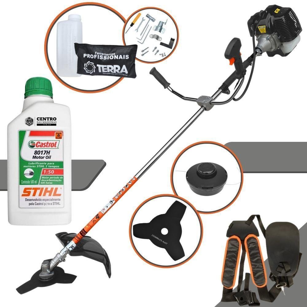 Roçadeira com Óleo Stihl Grh430 Terra 43cc 1,7hp Á Gasolina ...