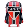 Mochila Escolar xeryus São Paulo Tricolor com Rodinhas - Único - Vermelho / Preto - 3