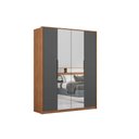 Ver imagem 5 de Guarda Roupa Casal 4 Portas C/ 2 Espelhos Attore Amêndola Touch - Demóbile