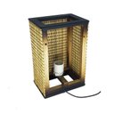 Ver imagem 3 de Kit 3 Arandela Dois Fachos E Frisos Parede Rustica Madeira