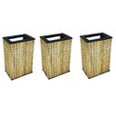 Ver imagem 1 de Kit 3 Arandela Dois Fachos E Frisos Parede Rustica Madeira