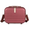 Frasqueira de Viagem Média Rígida em ABS com Alça Tiracolo - Sendai - Polo King - Vinho - 1