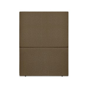 Cabeceira Estofada Solteiro Luna 90cm Linho Marrom