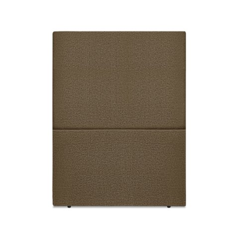 Cabeceira Estofada Solteiro Luna 90cm Linho Marrom