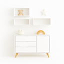 Ver imagem 1 de Cômoda Luna e Nichos Decorativos