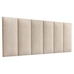 Cabeceira Estofada Casal 1,40cm Areia Sued Pérola Quarto Decoração Lisa - 1