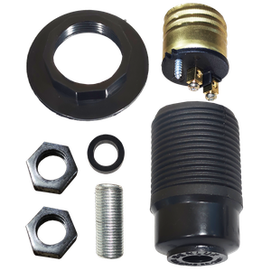 Kit 5 Reparos para Lustre Antigo Soquete Padrão E-27 Preto