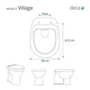 Ver imagem 2 de Assento Sanitário Poliéster para Louça Sedile Village (deca) Aço