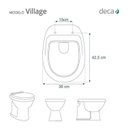 Ver imagem 2 de Assento Sanitário Poliéster para Louça Sedile Village (deca) Aço
