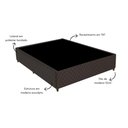 Ver imagem 2 de Base Cama Box Casal Universal (138x188x20) Gazin Cr35221 Natural/marrom