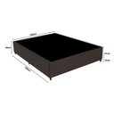 Ver imagem 3 de Base Cama Box Casal Universal (138x188x20) Gazin Cr35221 Natural/marrom