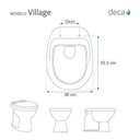 Ver imagem 2 de Assento Sanitário Poliéster para Louça Sedile Village (deca) Aço