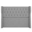 Ver imagem 6 de Cabeceira Casal King Cama Box 195cm Malva I02 Linho Cinza - Mpozenato