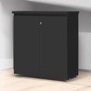 Ver imagem 2 de Armário Balcão 02 Portas Línea Preto