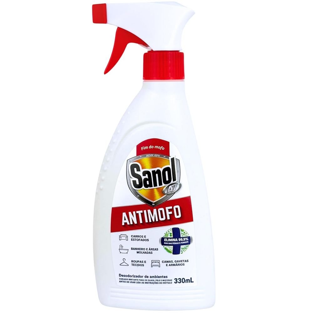 Anti Mofo Bactericida Fungicida Elimina Mofos de parede, sofá, guarda ...