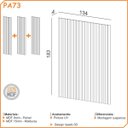 Ver imagem 5 de Painel Ripado 3d em 100% Mdf 134x183cm Freijó Pradel