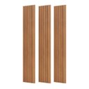 Ver imagem 2 de Painel Ripado 3d em 100% Mdf 134x183cm Freijó Pradel
