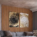 Ver imagem 1 de Painel Ripado 3d em 100% Mdf 134x183cm Freijó Pradel