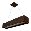 Ver imagem 3 de Pendente Madeira Retângular T8 124x13xh130cm - 2 Luzes G12 - Málaga