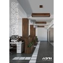 Ver imagem 4 de Pendente Madeira Retângular T8 124x13xh130cm - 2 Luzes G12 - Málaga