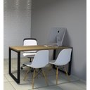 Ver imagem 3 de Mesa Escritório Reta Industrial 0,90 x 0,60 - Italian Noce
