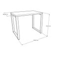 Ver imagem 2 de Mesa Escritório Reta Industrial 0,90 x 0,60 - Italian Noce