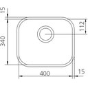 Ver imagem 4 de Cuba Tramontina Lavínia 40 Bl Prime Aço Inox Acetinado 40x34cm com Escape e Válvula e Sifão