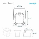 Ver imagem 2 de Assento Sanitário Poliéster para Louça Sedile Boss (incepa) Super Luxo Cromado