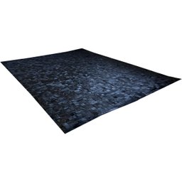 Tapete De Couro preto tingido 3,00x4,00 Com Borda - 2