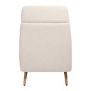 Ver imagem 2 de Poltrona de Amamentação com Puff Laura Pés Palito Bouclé Off White - Nexta Casa