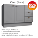 Ver imagem 7 de Bancada e Balcao Gourmet 146 Cm Ce817 Americana Cinza Calcare Henn