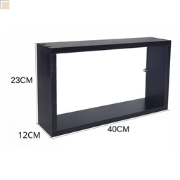Nicho Prateleira Kit 3 Peças P/ Banheiro Mdf Preto - 4