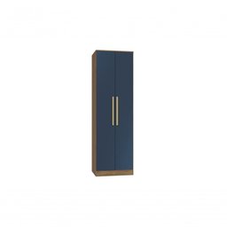 Guarda-roupa 2 Portas Kappesberg Adapt Nogueira/azul Profundo 71cm - 2