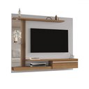 Ver imagem 1 de Painel para Tv até 55 Polegadas Volga 1 Porta com Led Naturalle/off White - Pnr Móveis