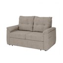Ver imagem 1 de Sofá Cama 2 Lugares Casal 1,60 Mts Loft Tiffany Matrix Cor:loft Mascavo Marrom Claro