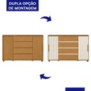 Ver imagem 4 de Cômoda Evidenza 2 Portas e 4 Gavetas Flex Cinamomo - Móveis Albatroz