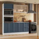 Ver imagem 1 de Cozinha Completa Modulada Americana com Vidro Reflecta 3 Peças Yescasa