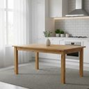 Ver imagem 1 de Mesa de Jantar Retangular 6 Lugares 160cm 100% Madeira Maciça Napoli Espresso Móveis Marrom/Nogueira