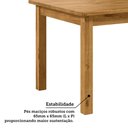Ver imagem 6 de Mesa de Jantar Retangular 6 Lugares 160cm 100% Madeira Maciça Napoli Espresso Móveis Marrom/Nogueira