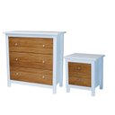 Ver imagem 2 de Cômoda para Quarto 5 Gavetas Madeira Maciça Amélia Branco/Pinus Cera