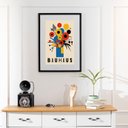Ver imagem 1 de Quadro Arte Bauhaus Flores - 60x48cm:moldura Preta