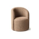 Ver imagem 3 de Conjunto 01 Poltrona + Sofá Curvo Orgânico Nature Gaia Boucle Cappuccino - Montanaris Decor